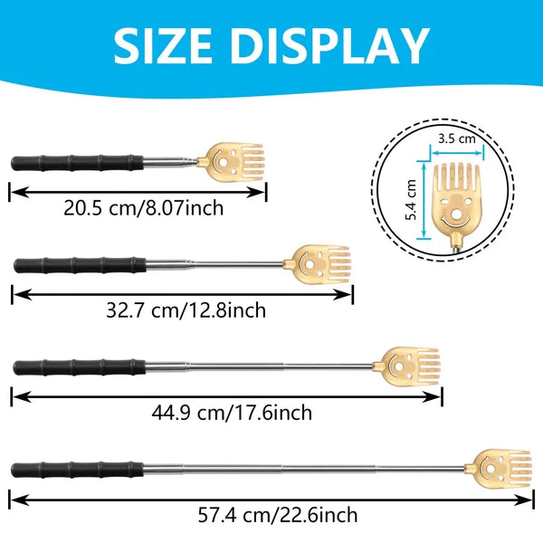 5 Pack Telescoping Back Scratcher, Gift Manual Back Scratchers, Metal Portabl...