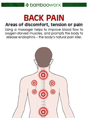4x Rascadores de espalda de bambú con mango largo para aliviar la picazón