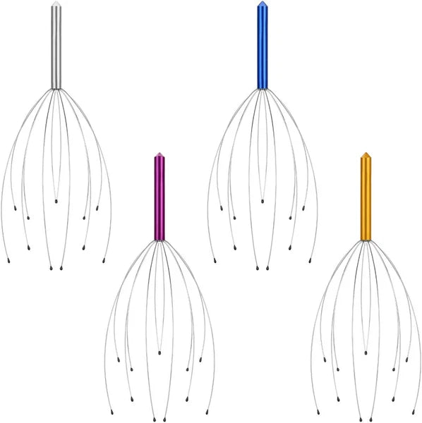 4 Pack Scalp Massagers, Handheld Head Massage Tingler, Scratcher for Deep Relaxa