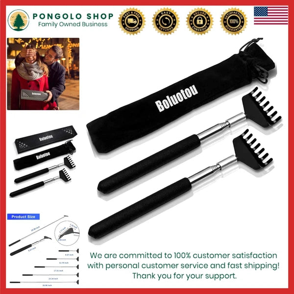 Extendable Back Scratcher for Relief - Compact & Lightweight with Premium Finish