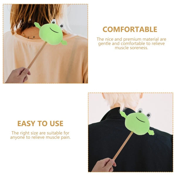2 Pcs Knock Back Stick Child Scratcher Massage Hammer Cartoon Massaging Bars