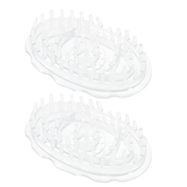 2 Pcs Shampoo Brush Travel Hair Scalp Massager Scratcher Scrubber