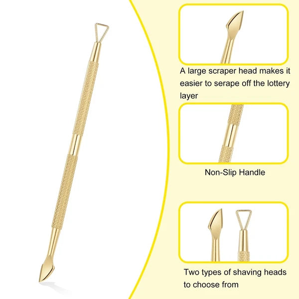 3PCS Lottery Ticket Scratcher Tool Metal Lottery Scratcher Tool Scratch Off T...