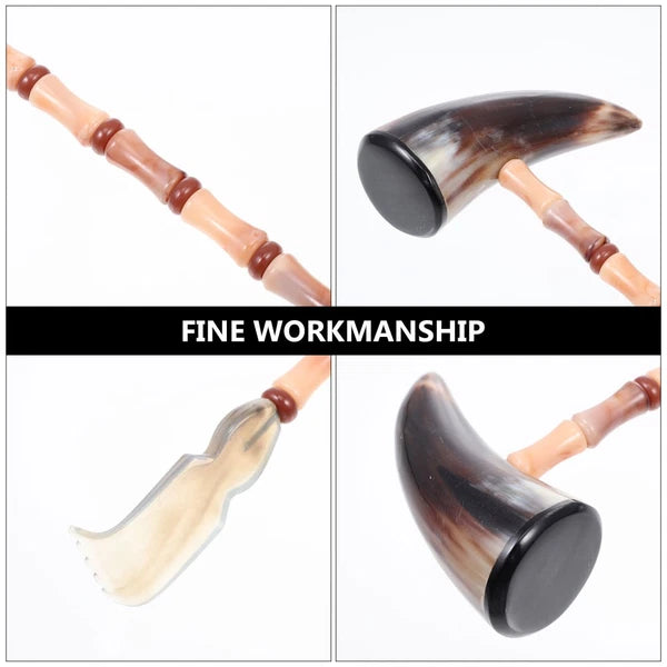 Itchy Horns Extendable Back Scratcher Scrap Massager Portable Body Ox Hammer