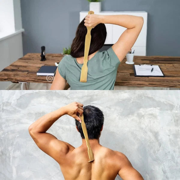 3Pcs Wooden Bamboo Back Scratcher, Natural Handmade Back Scratchers, New Upgrade