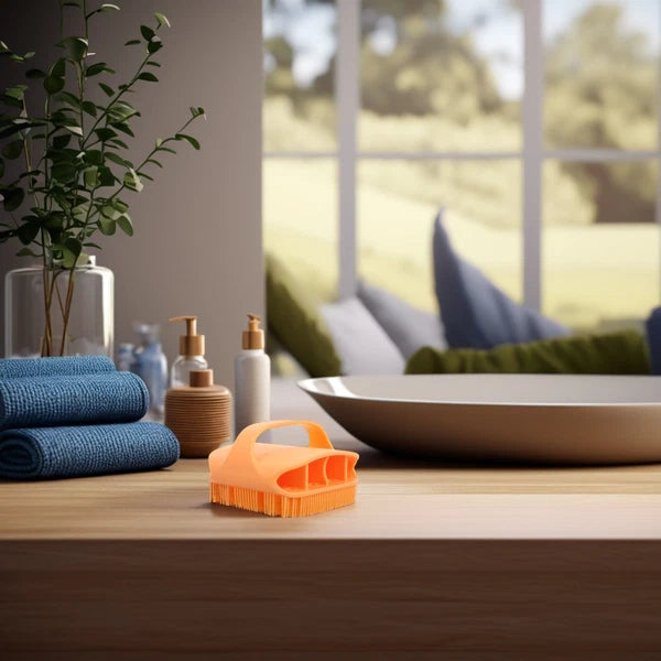 Silicone Bath Massage Brush Man Back Scratcher for Women Bathing