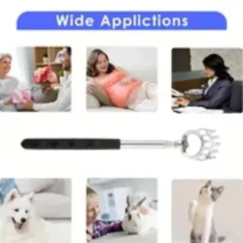 Back Scratcher Telescopic Bear Claw Extendable Back Scratcher Great Gift RED