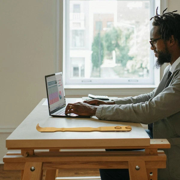 4 Pieces 17 Inch Bamboo Backscratcher Knobby Massage Roller Handle Plus Free ...