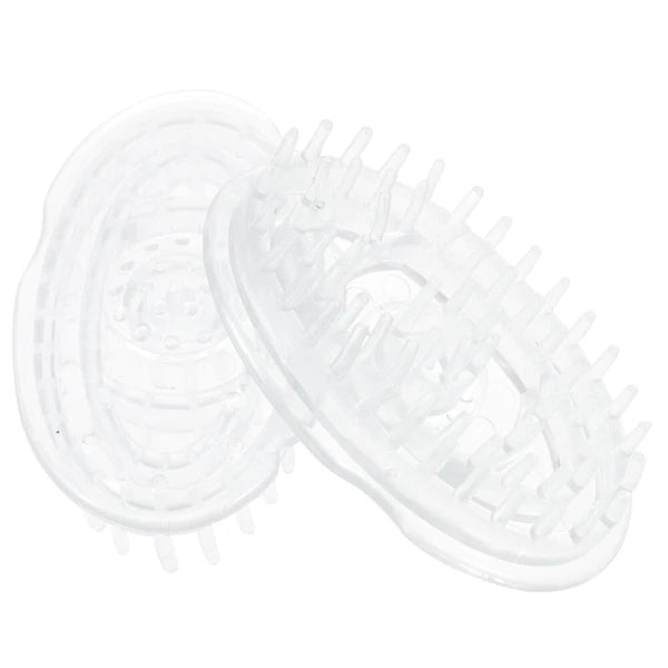 2 Pcs Shampoo Brush Travel Hair Scalp Massager Scratcher Cleaning