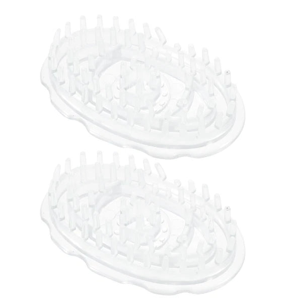 2 Pcs Shampoo Brush Travel Hair Scalp Massager Scratcher Cleaning