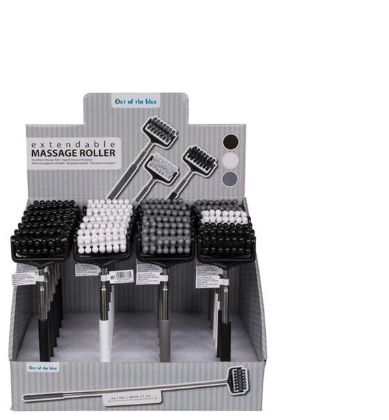 EXTENDING BACK MASSAGER ROLLER EXTENDABLE TELESCOPIC PORTABLE POCKET SCRATCHER
