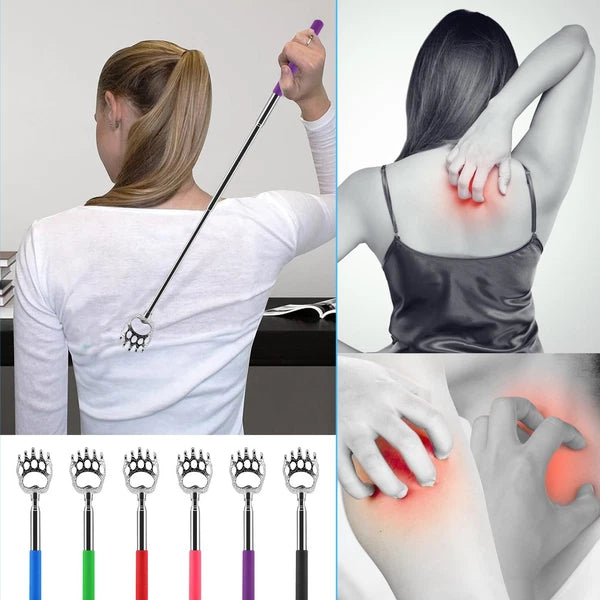12 Pack Extendable Bear Claw Back Scratcher Bulk, Stocking Stuffers for Men W...
