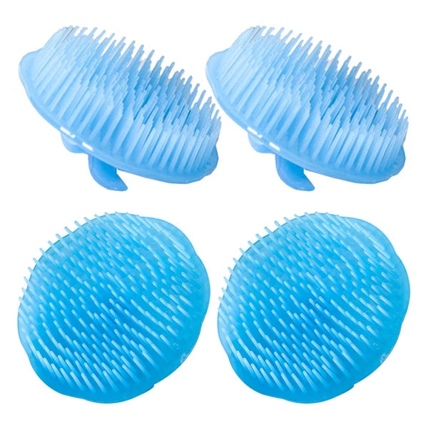 4 Pcs Shampoo Brush Man Head Scratcher for Dandruff Hair Scalp Massager