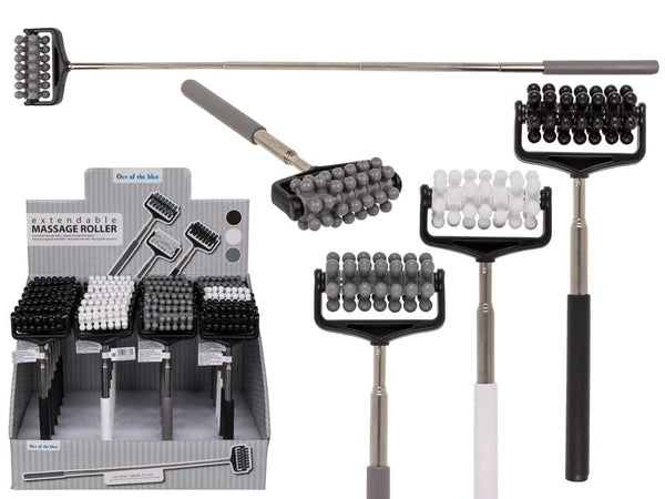 EXTENDING BACK MASSAGER ROLLER EXTENDABLE TELESCOPIC PORTABLE POCKET SCRATCHER