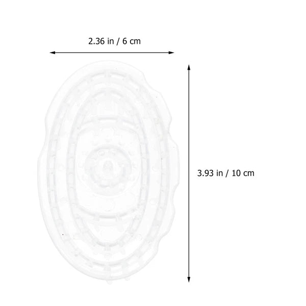 2 Pcs Shampoo Brush Travel Hair Scalp Massager Scratcher Scrubber