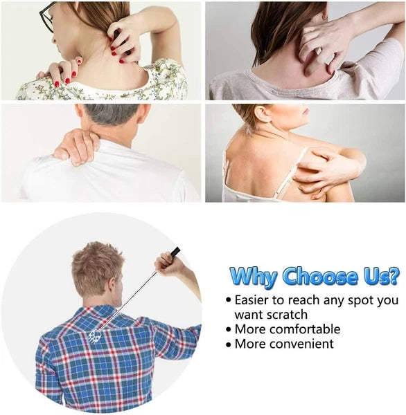 6 Pack portable Expandable Telescoping Back Scratcher