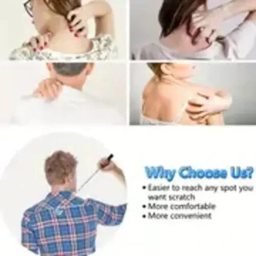 Back Scratcher Telescopic Bear Claw Extendable Back Scratcher Great Gift RED