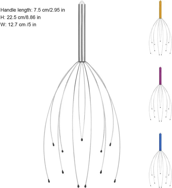 4 Pack Scalp Massagers, Handheld Head Massage Tingler, Scratcher for Deep Relaxa