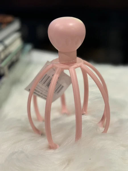 Head Massager/Scratcher, Massaging Scalp Help Relax, Calm Stress, w/ Steel Ball~