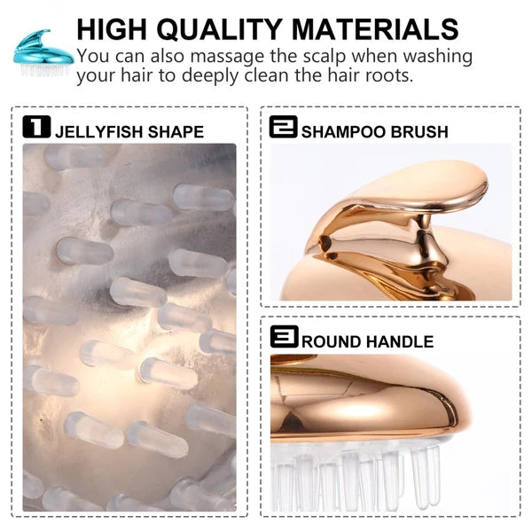 4 Pcs Silicone Anti-itching Head Scratcher Man Scalp Massager Hair Washing