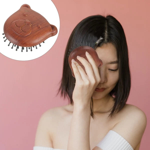 Bear Massage Comb Massager Scalp Hair Brush Combs Head Scratcher