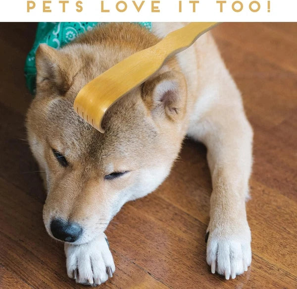 3Pcs Wooden Bamboo Back Scratcher, Natural Handmade Back Scratchers, New Upgrade