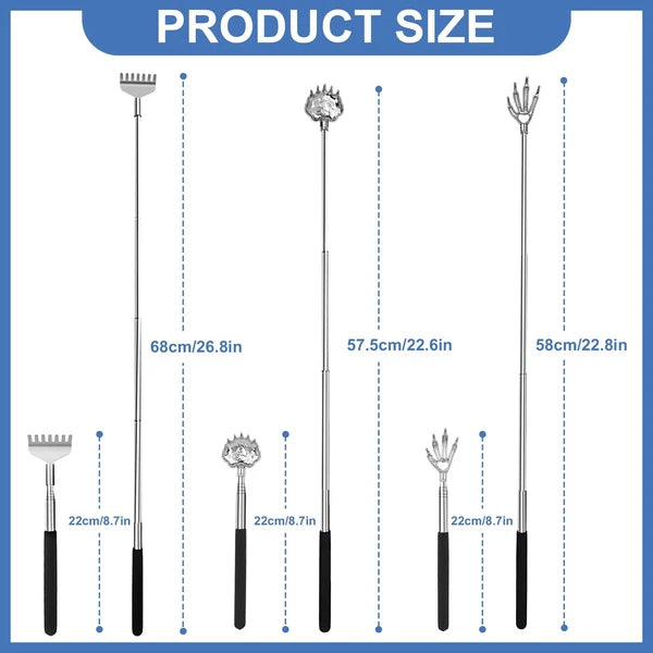 Snowyee Backscratchers Back Scratcher for Women Men 3PCS Includes Bear Claw H...