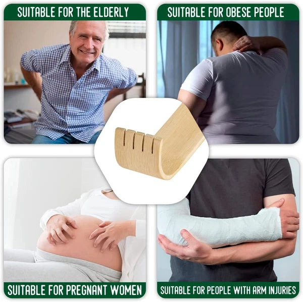 Back Scratcher, 16.5In Pack of 5, Traditional Finger-Like Bamboo Back Scratchers