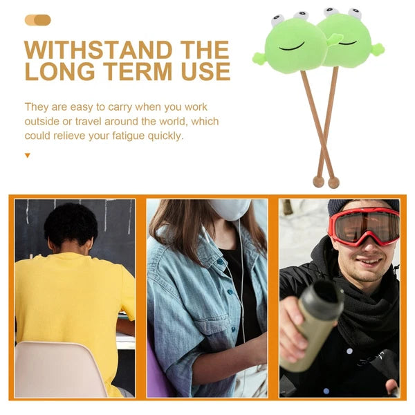 2 Pcs Knock Back Stick Child Scratcher Cartoon Massaging Bars Massage Hammers