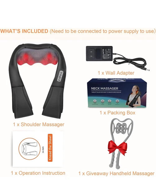 Nekteck Shiatsu Deep Kneading Massage Pillow