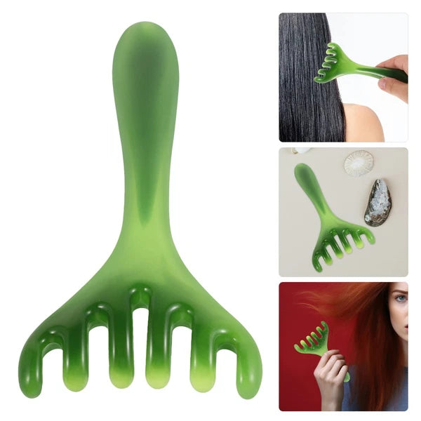 Head Massager for Headaches Scalp Scratcher Tool Gua Sha Brush for Scalp