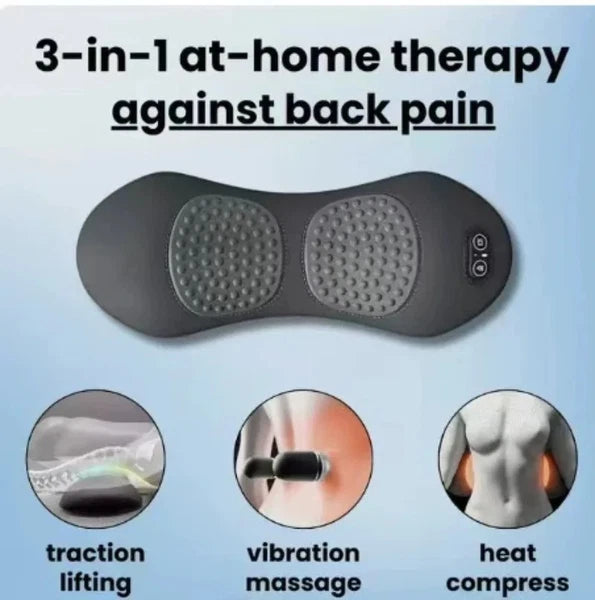 3-In-1 Back Massager with Relief Bed Sleeping Shiatsu Deep Tissue Portable Shoul