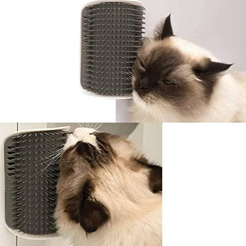 Cat Self Groomer Wall Side Corner Cat Massage Comb Grooming Brush for Cat Kitten