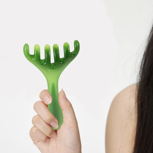 Head Massager for Headaches Scalp Scratcher Tool Gua Sha Brush for Scalp