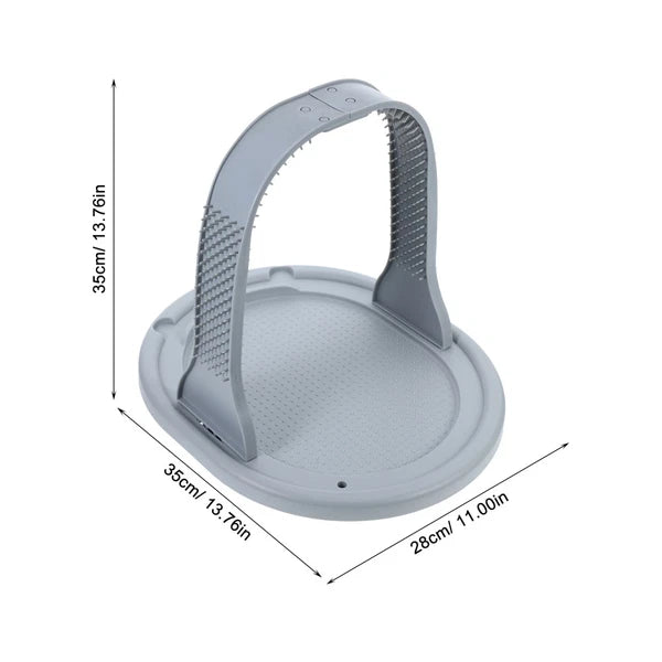 Arched Wool Rubbing Device Cat Self Grooming Massager for Cats Scratcher