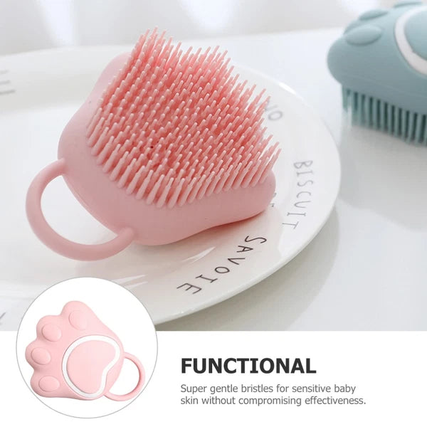 5 Pack Silicone Shampoo Brush Hairscalp Massager Baby Child Scratcher Shower