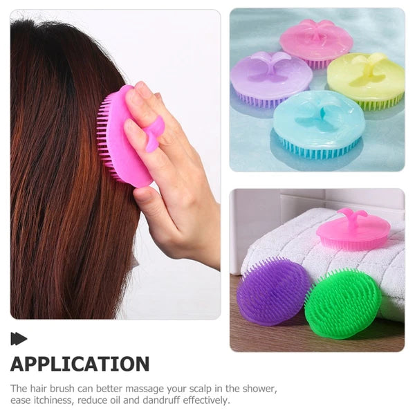 4 Pcs Shampoo Brush Man Scalp Scratcher Tool Massage Comb Hair Massager