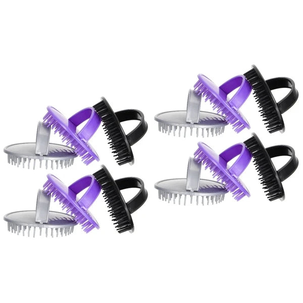 2 Pack Shampoo Brush Hair Stimulating Scalp Massager Men Miss Scratcher