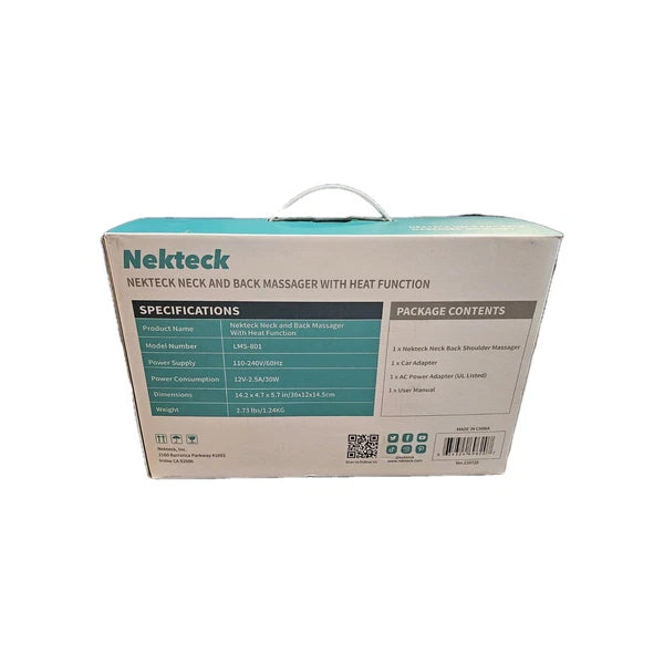 Nekteck Neck And Back Massager With Heat