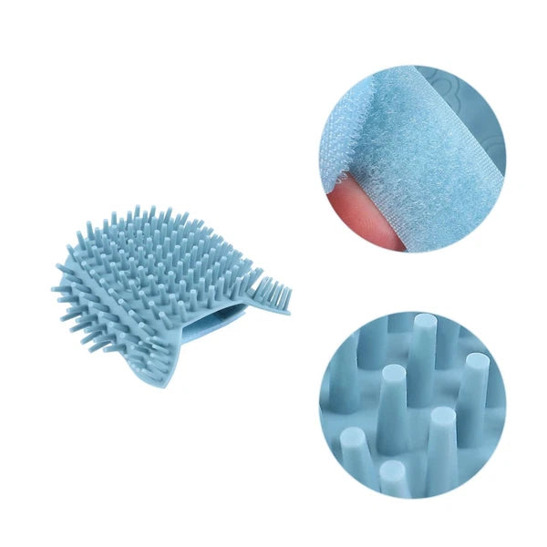 Silicone Scratcher Massage Brush Silicone Groom Corner Scratcher For Cats-