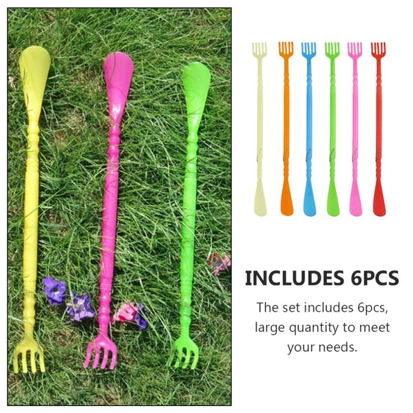 6 Pcs Massage Shoes Wearing Helper Scratcher Backscratcher Horn