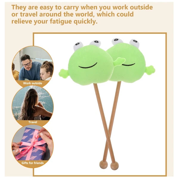 2 Pcs Knock Back Stick Child Scratcher Hammer Knocking Body Massagers