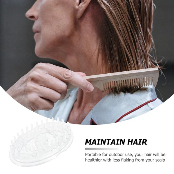 2 Pcs Shampoo Brush Hair Scalp Massager Travel Washing Scratcher