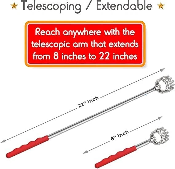 Santa's Claws Telescopic Back Extendable Scratcher 2 In Box Perfect Gift NEW