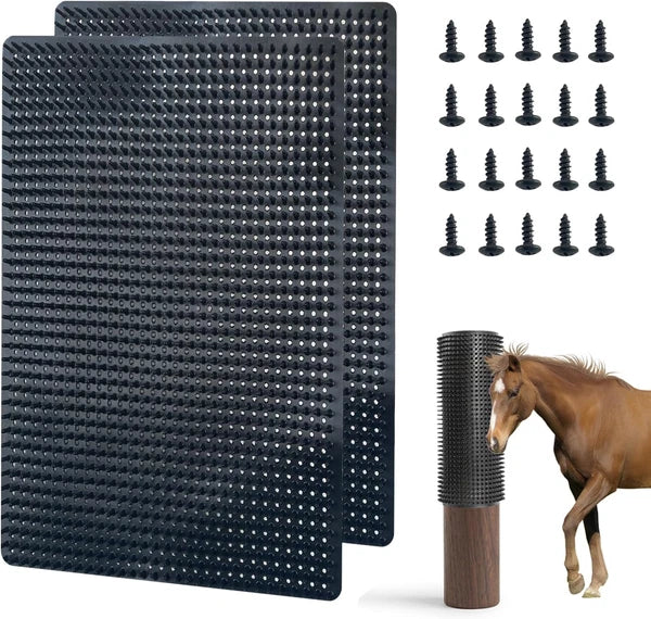 2 Pcs Horse Cattle Scratchers, Horse Scratching Post, Super Soft Massage Brush K