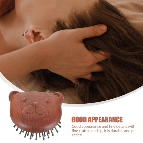 Bear Massage Comb Detangle and Brush Head Scratcher Scalp Massager