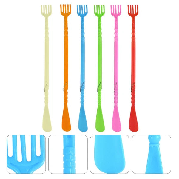 6 Pcs Massage Shoes Wearing Helper Scratcher Backscratcher Horn