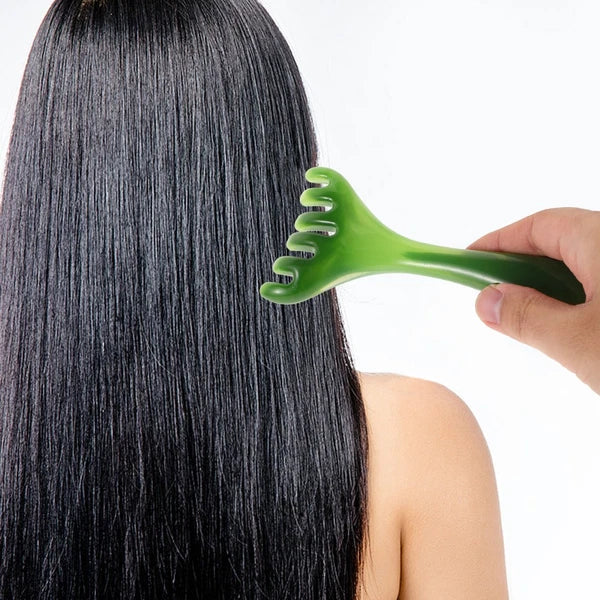 Head Massager for Headaches Scalp Scratcher Tool Gua Sha Brush for Scalp