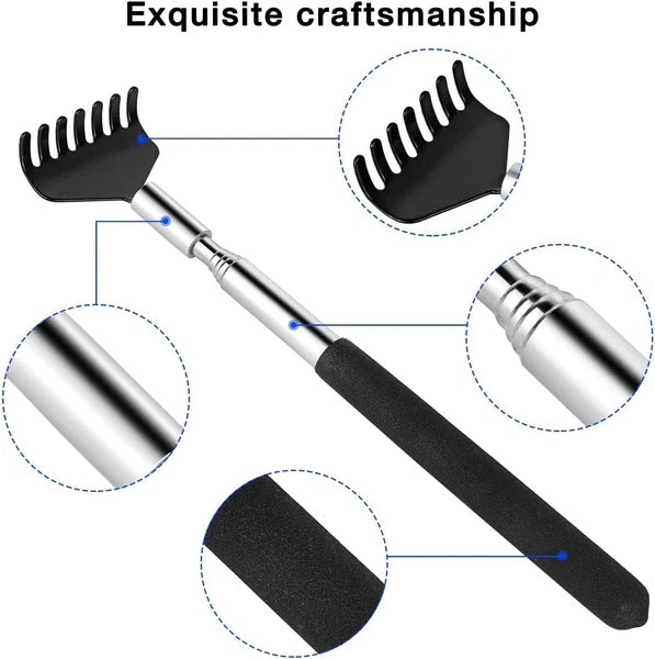 Extendable Back Scratcher for Relief - Compact & Lightweight with Premium Finish